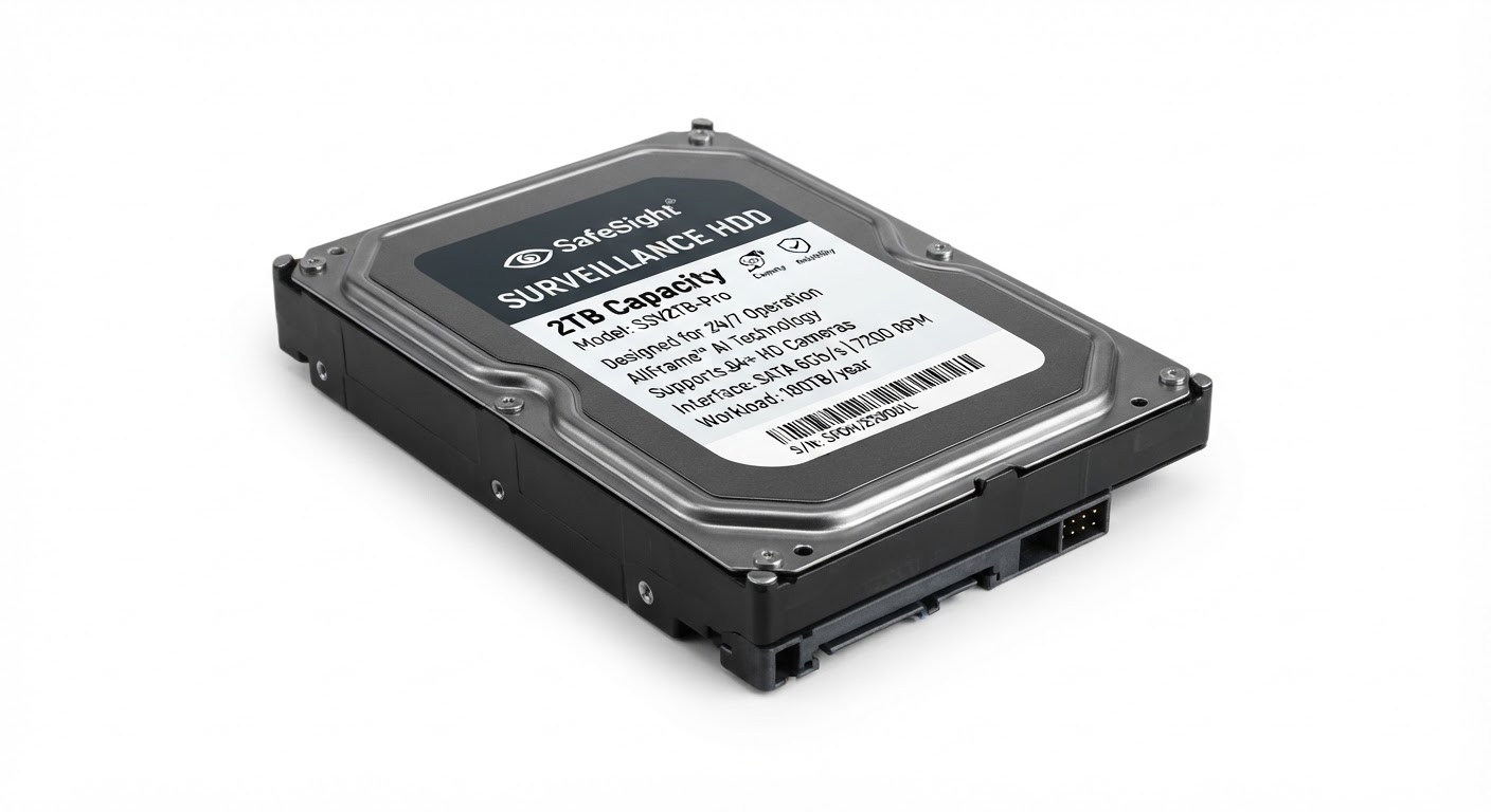 2TB Surveillance Hard Drive — SATA · 24/7 Rated · 7200 RPM