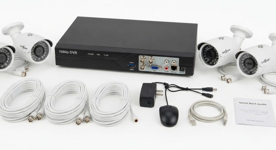 4-Camera 1080p DVR Kit — Night Vision — alternate view